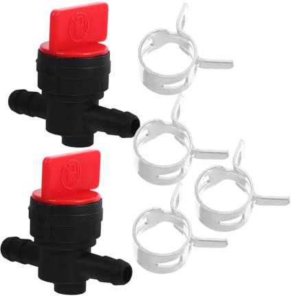 Milisten Vanne D'Arrêt Carburant Pour Tondeuse À Gazon 2 Pièces Valve Robinet Essence 1/4 Pouce Compatible Générateur Et Outils Jardin Motorisé Facile À Installer