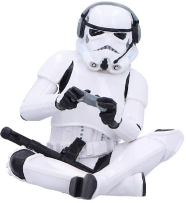 Nemesis Now Stormtrooper Game on! Figurine, Officially Licensed Star Wars Collectible, Gaming and Sci-FI Decor for Fans