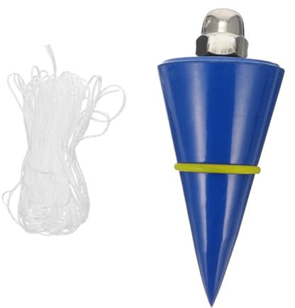 Mikikit 300g Lift Hammer Construction Site Measuring Tool Plumb Bob Vertical Hammer Building Measuring Tool for Builders Line