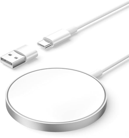 Chargeur sans fil magnétique 15 W, chargeur sans fil rapide pour iPhone 12/13/14/15/16 AirPods Pro/2/3, charge rapide sans fil avec protection de sécurité