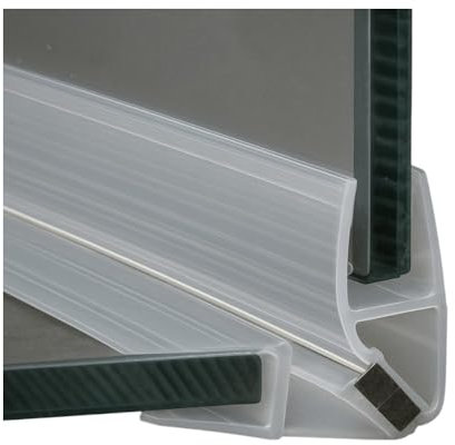 inferramenta SET COPPIA GUARNIZIONI PER VETRO E PER BOX DOCCIA 220cm MAGNETICA PER VETRO 6 E 8 mm GUARNIZIONE TRASPARENTE