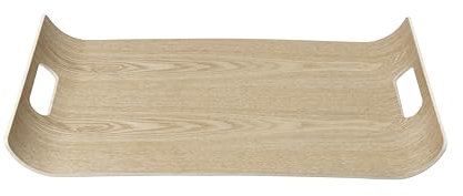 blomus Wilo - Bandeja de madera dura, color natural, tamaño L, 44 x 31 x 4,5 cm, diseño atemporal, bandeja de servir para cocina, decoración y bebidas