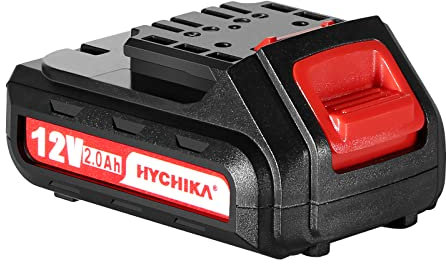HYCHIKA 12V batteria ricaricabile, 2.0Ah batteria di ricambio, per HYCHIKA 12V trapano avvitatore batteria