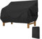Donken Gartenbank Abdeckung 3 Sitzer, Bank Schutzhülle Winddicht Abdeckplane Oxford Abdeckhaube UV-Beständiges Sitzbankhülle für Bank Gartenmöbel Gartensofa (Schwarz, 193 x 83 x 84 cm)