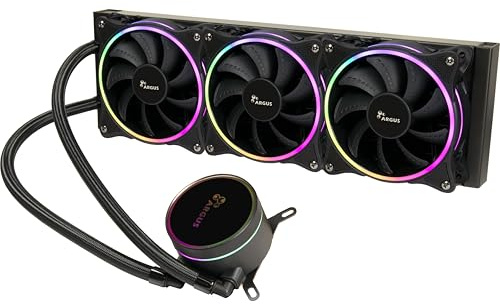 Inter-Tech 360 mm AIO vattenkylning med ARGB-belysning av fläkt och pump