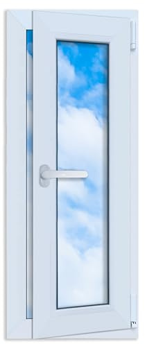 LORAC | Ventana de plástico blanco 400 x 1000 mm, 40 x 100 cm, PCV, DIN derecha, inclinable y abatible, doble acristalamiento, ahorro de energía, ventana con certificado CE para sótano y apartamento