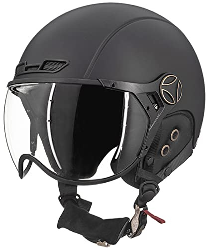 ILM Casco Bicicleta Adulto Ciclismo Esquí Snowboard para Hombres Mujeres con Visera Extraíble Orejeras ASTM CPSC y CE Z102,Titanio Mate,XL
