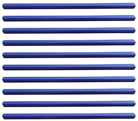 10Pcs 30.5x1.5cm Binding Bars Slide Grip, A4 Plastic Spine Bars, Blue Slide Binders for Home School Office Document Supplies