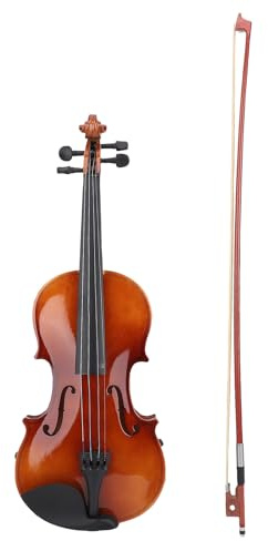 Fafeicy Professionell 4/4 Fullstor Fiolens Nybörjarkit med Träkroppsfodral Bow Tuner för Vuxna Barn Tonåringar