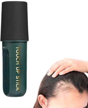 Lápiz corrector de pelo gris,Barra de color para cabello gris delgado,Pintura de cabello resistente al sudor y al agua para mujeres hombres adultos | Reunión de negocios cita sociedad