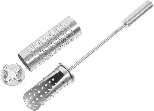 DIYEAH Colador de Té de Acero Inoxidable Tubular Infusor de Té a Granel Reutilizable Filtro Portátil para Hojas Sueltas Adecuado para Preparar Casa y Oficina