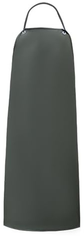 DAYnagh Grembiule da Lavoro in PVC Ispessito Durabilità Impermeabile Antiolio Protezione Protettiva per Meccanici Laboratorio Cucina Giardinaggio Cura degli Animali Grembiule da Lavoro in PVC Lunga