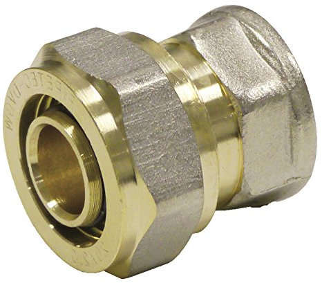 Pipetec Schraubfitting Übergang 16x2 mm 1/2 Innengewinde für Mehrschicht-Verbundrohr, DVGW, UBA-konform, bis max.100°C