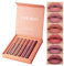 6PCS Matte Liquid Lipstick Makeup Set Matte liquid Long-Lasting and Waterproof Wear Non-Stick Cup Lip Gloss Great Choice and Gift for Woman Girls (B)