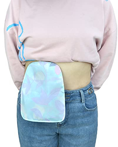 2 PCS Ostomy Shower Cover Ostomy Bag Covers Waterproof for Colostomy Ileostomy Reusable Ostomy Pouch Covers, Lavender, Large