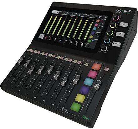 Mackie DLZ Creator Adaptive Digital Mixer for Podcasting, Streaming and YouTube with User Modes, Mix Agent Technology, AutoMix and Onyx80 Mic Preamps