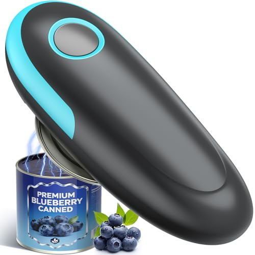 Electric Can Opener, Automatic Can Opener, One Touch Electric Can Opener for Kitchen Food Safe Smooth Edge, Kitchen Gadgets Battery Operated Can Opener for Seniors Arthritis&Chef
