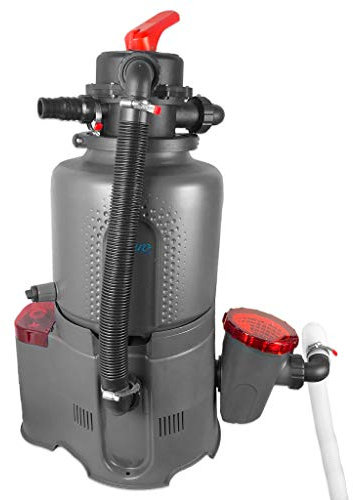 well2wellness® Pool Sandfilteranlage Azuro 6m³/h für Pools bis 30m³ mit Umwälzpumpe, Vorfilter und Timer
