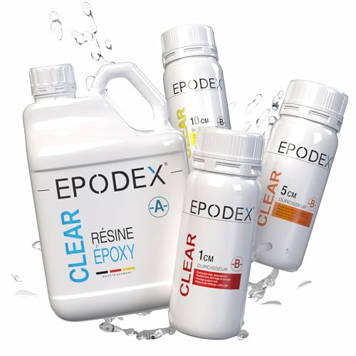 Kit Resina Epoxi EPODEX Serie ECO - Para vertidos hasta 1cm - 1,5kg
