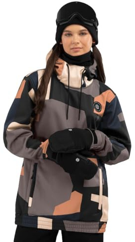 SIROKO - Snowboardjacke für Damen W1-W Sandboard - XS - Schwarz/Braun