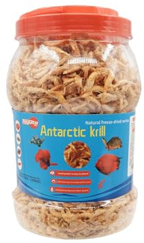 toyuto Premium Freeze-Dried Krill & Shrimp Mix Ideal for Arowana, Koi, Tropical Cichlids, and Turtles High Protein Floating Aquarium Food (1000ml)