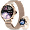 fitonyo Smartwatch Damen mit Telefonfunktion,1.1 AMOLED Touchscreen Smart Watch,Damen Uhr mit 110+Sportmodi/SpO2/BP/Pulsuhr/Schlafmonitor,IP68 Fitness Tracker für Android iOS Rosegold