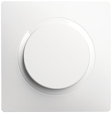 Debflex - Casual Evo - Interrupteur Va et Vient Complet - Interrupteur Mural Avec Plaque de Finition - Design Sobre - Facile à Installer - ABS - Installation Encastrée - Blanc - 130 x 110 x 40 mm