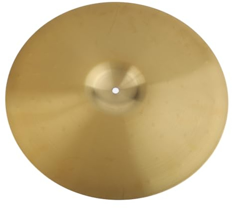 Hasaller Cymbales en laiton pour tous les niveaux de compétence - Cymbales Crash Ride - Cymbale de grosse caisse - Remplacement - Finition traditionnelle - Doré - 40,6 cm