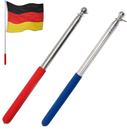 Mât De Drapeau En Acier Inoxydable, Mât De Drapeau Télescopique, Mât Telescopique, 2 Pièces Portable Mât De Drapeau Télescopique, Mât Drapeau Télescopique, Pour Salle De Cours, Guide Touristique