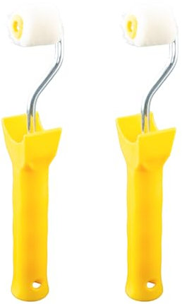 2-Pack Mini Foam Paint Rollers - 1 Inch Roller for Touch-Up, Trim, Edges, Corners, and Detailed Painting Projects