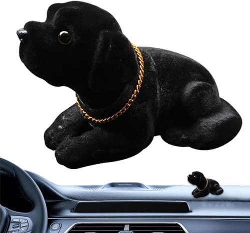 Hund Armaturenbrett Ornament, Labrador Wackelkopf Dekoration, Auto Armaturenbrett Dekoration, Harz Wackelkopf Spielzeug, Niedliche Welpenfigur für Schreibtisch, Auto, Tischplatte
