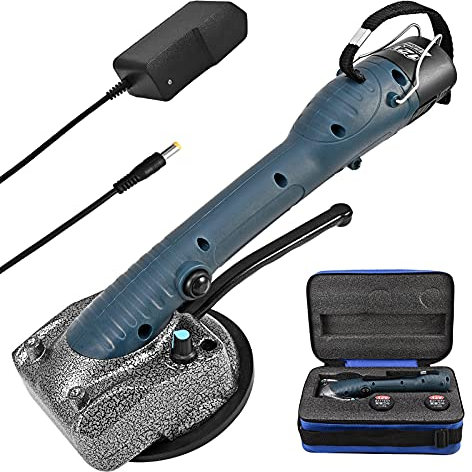 Ovshnrr 0,1-1,2 m Azulejos de Suelo de la Pared de la Máquina de Azulejos, Ventosas para Azulejos de 125 x 125 mm 45 Kg, 2 x Batería de Litio Recargable Sistema de Nivelación de Baldosas