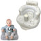 Baby Inflatable Seat with Breathable Cover for Babies 4-24 Months Built in Air Pump Infant back Support Sofa Toddler Chair for Sitting Up, Baby Shower Chair Outdoor Seat Gifts for winter (Tulip+Cover)