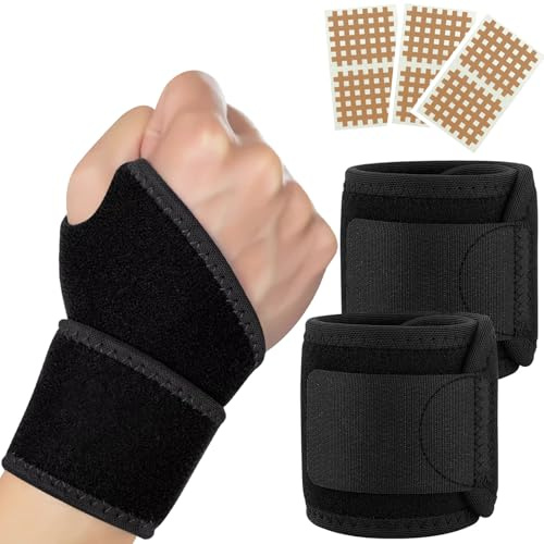 ZEKUN 1 par Muñequera Tendinitis Muñeca Ajustable Muñequera Ajustable Para Túnel Carpiano con Férula Aluminio Tunel Carpiano Para Esquinces y Distensiones Para Aliviar Dolor