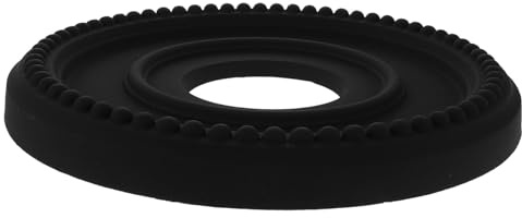 Healifty Placa Base para Luz de Techo Ligera de PU con Diseño Tallado Europeo Base Redonda Estable Compatible con Luminarias para Salón Estudio Hotel y Oficina Instalación Sencilla Color