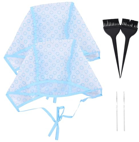 GANAZONO Kit de Mèches pour Cheveux 6pcs avec Capuchon de Surligneur en Pe et Crochet, Outil de Teinture pour Salon ou Usage à Domicile