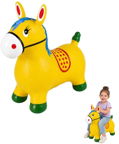 MAGIC SELECT Animal Saltarín Hinchable para Niños | Burro Saltador Infantil Multicolor