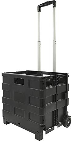 ProPlus Vikbar transportvagn med hopfällbar låda, 25 kg