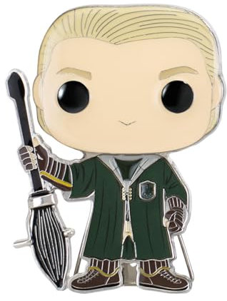 Loungefly Funko Large POP! Enamel Pin - Draco Malfoy - HARRY POTTER: DRACO MALFOY Spille Smaltate - Spilla da Collezione Carina - per gli Zaini & Borse - Idea Regalo - Merchandising Ufficiale