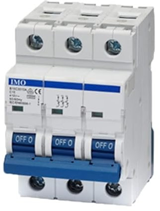 Disjoncteur 10 KA 3P, courbe D, 63A B10D3063
