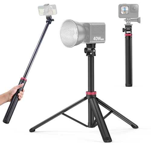 ULANZI MT-79 Extendable Tripod Aluminum 81 Portable Adjustable Light Stand w 1/4 Screw, 180° Rotation Camera Phone Tripod for Camera Video Light Cellphone,Lightweight for Travel,Up Load 2.2lb