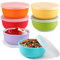 webake Silicone Pinch Bowls Set of 6, 4oz Small Dip Bowls Condiment Sauce Dip Prep Bowl with Lid Snack Dessert Bowls Food Storage Containers