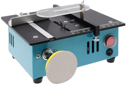 Mini sega circolare da tavolo con 4 lame, 96 W, multifunzione, sega circolare da tavolo, portatile, per lavorazione del legno, per taglio e levigatura
