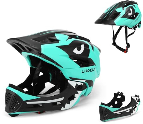 Abnehmbarer Integralhelm für Kinder, Kinder Sportschutzhelm Kinderhelmet, Weiche Innenpolsterung für Radfahren, Skateboarden, Rollschuhlaufen für Kinder von 3 bis 12 Jahren (Hellblau)