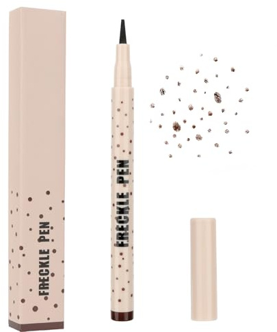 MATIBACK Doppelender Eyeliner & Sommersprossen Stift – 2-in-1 mit 4 Farben für Augen, Tränenmale & Freckles | Wasserfester Feiner Stift für Natürliches Make-up (#02)