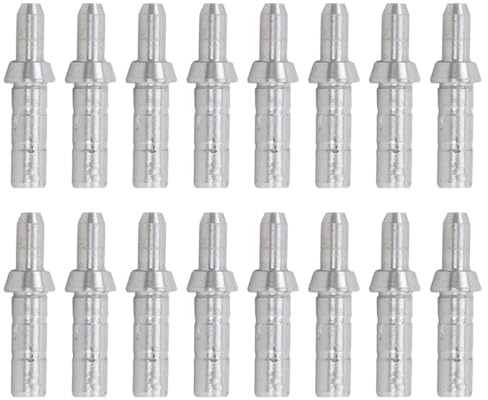 NIYANGLE Encoche pour Flèche en Aluminium Argenté, Robuste Pratique, Lot de 40 Pièces Ajustement 4,2mm pour Tubes de Flèche
