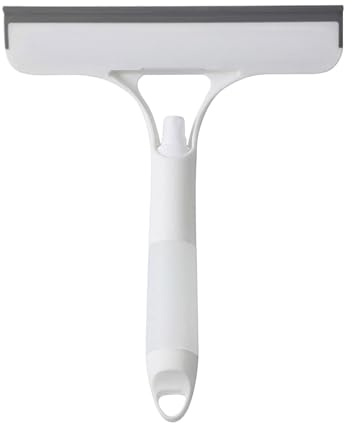 KASESSS 3 In 1 Tergivetro Per Doccia Bianco Con Sprayer, Tergicristallo Multifunzione Senza Aloni Lavavetri Con Spazzola, Tira Acqua Da Doccia Per Bagno Cucina Auto Specchio Piastrelle Vetr