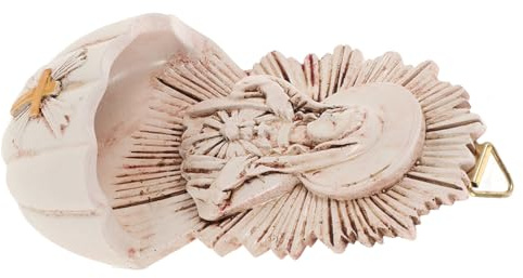 Holy Water Font Wall Hanging Resin, Reusable Catholic Church Decor | Not Easy to Break, Not Easy to Deform, Elegant Wall Mount for Indoor Entrance Scene Decoration