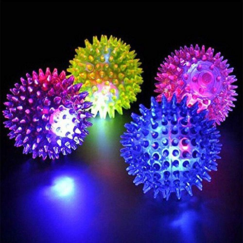 Party2u Spike Sensory Ball for Babies | LED Bouncy Light Up Dog Toy