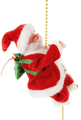 Ruhhy Kletternder Weihnachtsmann am Seil mit Musik 22502